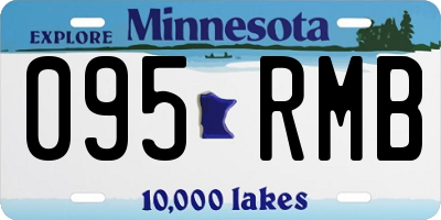 MN license plate 095RMB