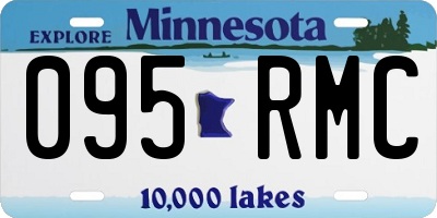 MN license plate 095RMC
