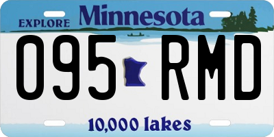 MN license plate 095RMD