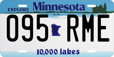 MN license plate 095RME