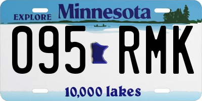 MN license plate 095RMK