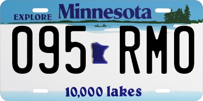 MN license plate 095RMO