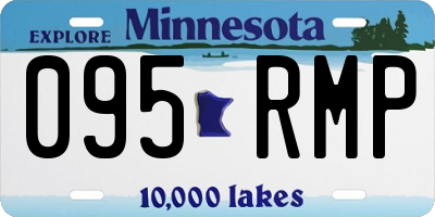 MN license plate 095RMP