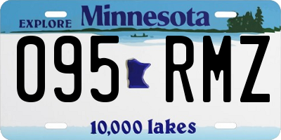 MN license plate 095RMZ