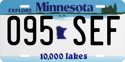 MN license plate 095SEF