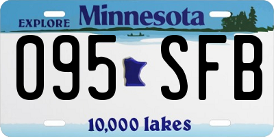MN license plate 095SFB