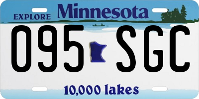 MN license plate 095SGC
