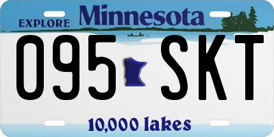 MN license plate 095SKT