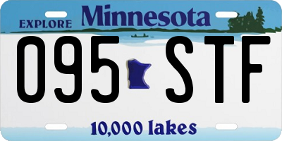 MN license plate 095STF
