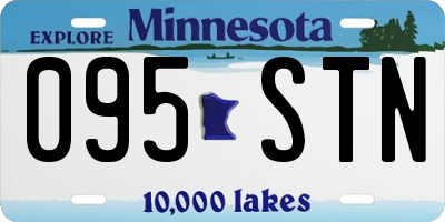 MN license plate 095STN