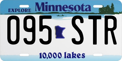MN license plate 095STR