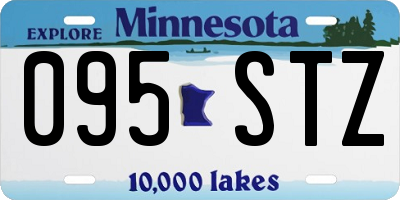MN license plate 095STZ