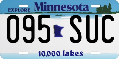 MN license plate 095SUC