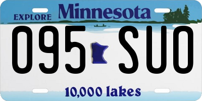 MN license plate 095SUO