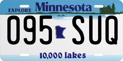 MN license plate 095SUQ