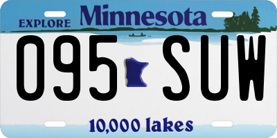 MN license plate 095SUW