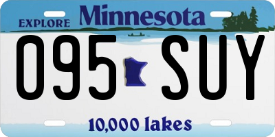MN license plate 095SUY