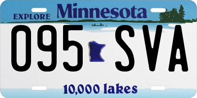 MN license plate 095SVA