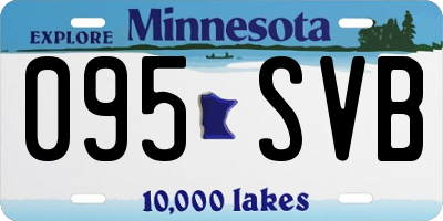 MN license plate 095SVB