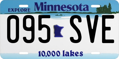 MN license plate 095SVE