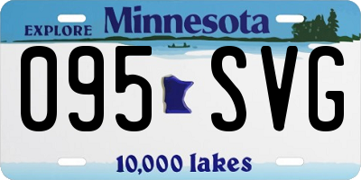 MN license plate 095SVG