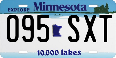 MN license plate 095SXT
