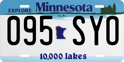 MN license plate 095SYO