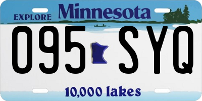 MN license plate 095SYQ
