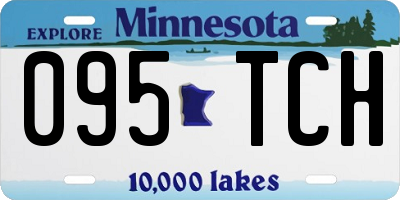 MN license plate 095TCH