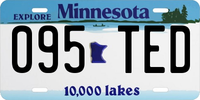 MN license plate 095TED
