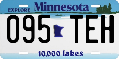MN license plate 095TEH