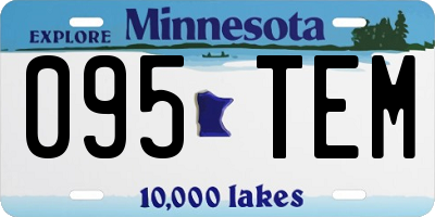 MN license plate 095TEM