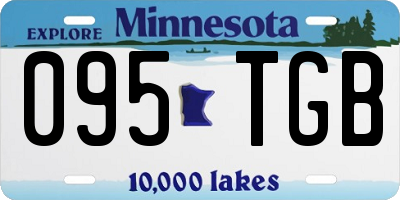 MN license plate 095TGB