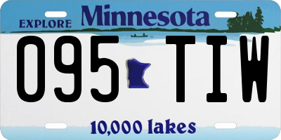 MN license plate 095TIW