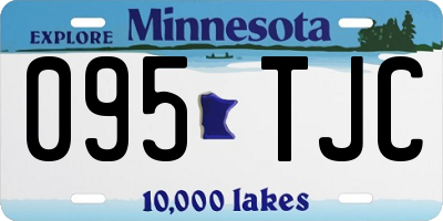 MN license plate 095TJC