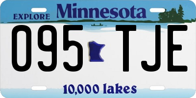 MN license plate 095TJE