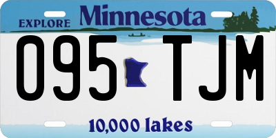 MN license plate 095TJM