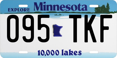 MN license plate 095TKF