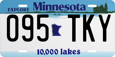 MN license plate 095TKY