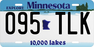 MN license plate 095TLK