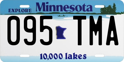 MN license plate 095TMA