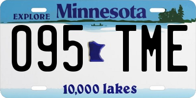 MN license plate 095TME