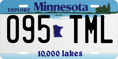 MN license plate 095TML