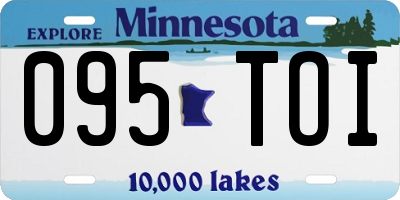 MN license plate 095TOI