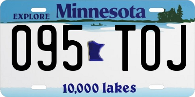 MN license plate 095TOJ