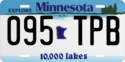 MN license plate 095TPB