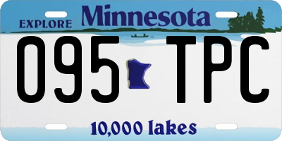 MN license plate 095TPC