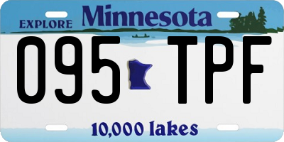 MN license plate 095TPF