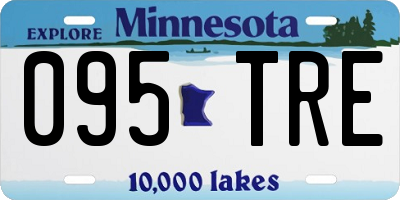MN license plate 095TRE