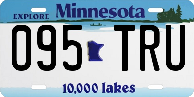 MN license plate 095TRU
